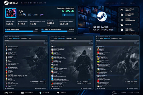 Steam account spielebibliothek - account,