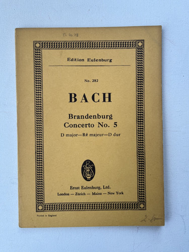 Noten bach brandenburg - bach.,