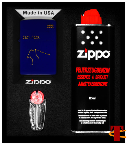 Zippo geschenkset wassermann - zippo,