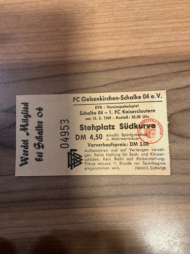 Ticket eintrittskarte schalke - eintrittskarte,