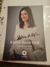 Katrin Anne Heß Sturm der Liebe Autogrammkarte orginal handsigniert