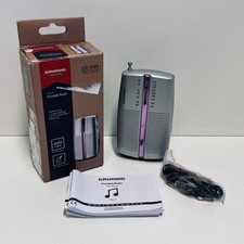 Grundig - City 31 Portable Radio - Taschenradio Silber/pink - SEHR GUT