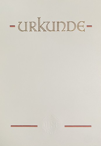 Ddr urkunde blanko drr - ddr,