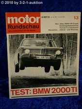 Motor Rundschau 13/67 Glas 3000 V8 Coupe BMW 2000 ti
