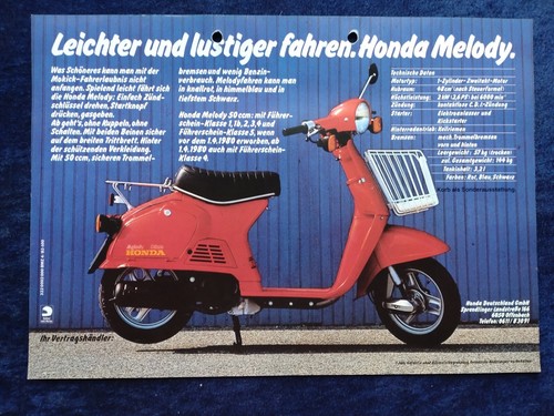 Honda melody roller prospekt - melody,
