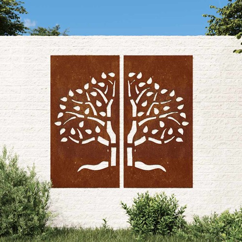 Garten wanddeko baum design - garten,