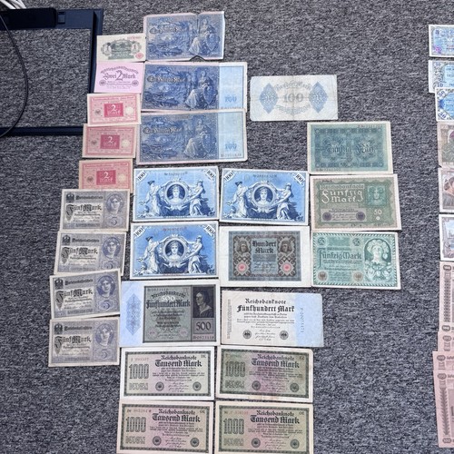 Konvolut banknoten deutsches - konvolut,