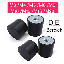 Gummipuffer Schwingungsdämpfer Gummilager M3 M4 M5 M6 M8 M10 M12 M16 M20 Typ DE