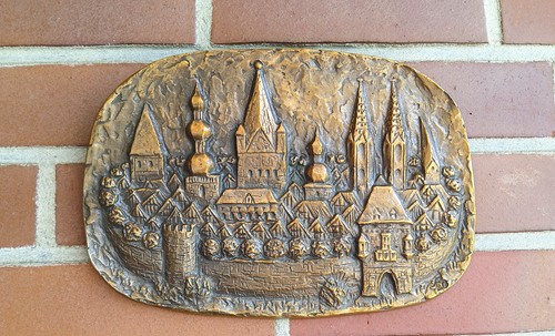 Vintage bronze relief - relief, wandbild
