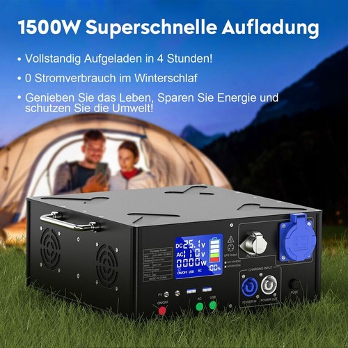 1500wh solar powerstation 230v - 1500wh,