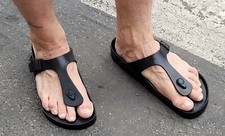 BIRKENSTOCK Gizeh 0128201 Schwarz EVA normale Weite Herren Unisex