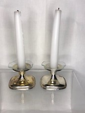 WMF antik Set Kerzenleuchter versilbert Jugendstil Straußenmarke 1910-25 Germany