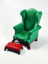 Sessel + Fußablage aus Playmobil Dollhaus Puppenhaus Wohnzimmer 70894