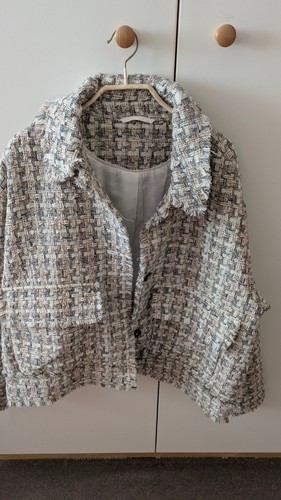 Kurze bouclé jacke damen - kurze,
