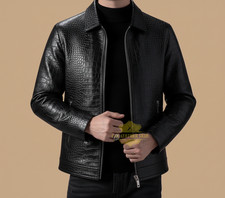 Men's Leather Jacket Burgundy