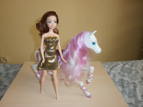 Barbie pferd mit puppe - barbie,