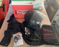 NOLAN:Motorrad HELM N40 Classic N-Com,Mikrofon,Nierengurt,Halsschutz,L,Neu Black