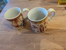 2 x Seltmann Weiden Henkelbecher  Kaffeebecher Kakao Punsch Glühwein Weihnachten
