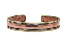 Schlichter Armreif aus Kupfer und Messing 102221