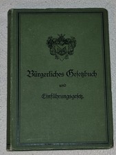 Bürgerliches Gesetzbuch  - Originalausgabe von 1896