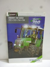 FENDT FAVORIT 700 VARIO 711/712/714/716 Orig.Prospekt 32 Seiten  E 11/99/35