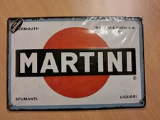 Blechschild Martini Weiß