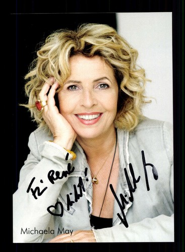 Michaela may autogrammkarte - michaela,