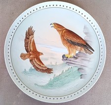 Hutschenreuther Jahresteller 1989 Hans Achtziger "Steinadlerpaar" neuwertig