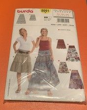 BURDA Rock Nr.8091 / Schnittmuster Größe 34 - 46 / Neu