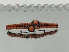 Antike Korallenbrosche Echte