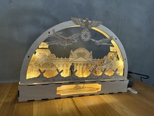 Lichterbogen Holz Fensterbogen Schwibbogen Warmweiß Weihnachten Deutschland NEU