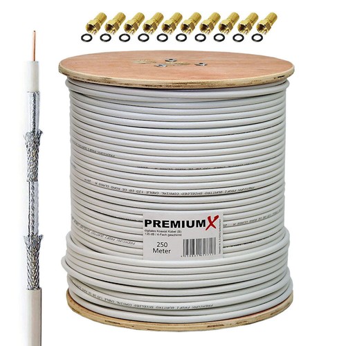 250m koaxialkabel 135db fach - 250m,