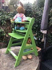 Hauck Kinder Hochstuhl Mitwachsender Holz Babystuhl Retro grün