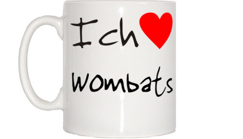 Ich liebe wombats tasse - ich,