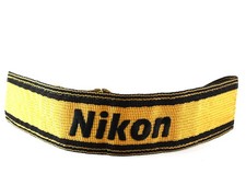 Nikon Kameragurt Trageriemen Tragegurt Gurt breit in Gelb Schwarz universal