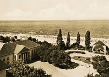 01-513 Ansichtskarte Heringsdorf Ostseebad Blick auf Strand & Kulturhaus Usedom
