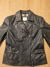 POETRY Bikerjacke, Gr.S ,Leder,navy, NEU%%%