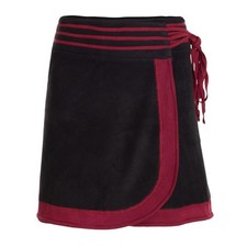 Vishes Damen Wickelrock Thermorock aus ECO-Fleece kuschelig warm und stylish