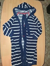 Schiesser Badematel blau gestreift Frottee Gr. 128 Junge Mädchen