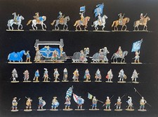 36 Zinnfiguren flach 30mm