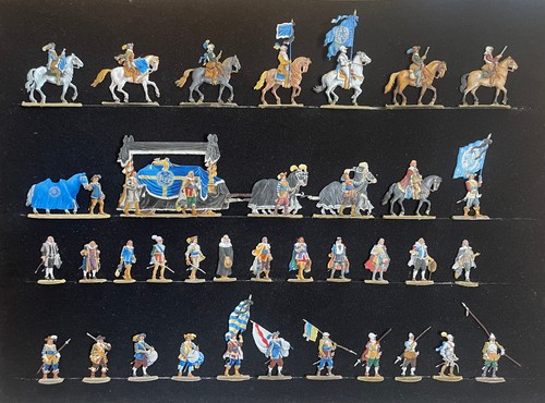Zinnfiguren flach 30mm - 36,