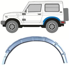 Reparaturblech Befestigung hinterer Kotflügel für Suzuki Samurai 1981- / Links