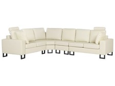 6-Sitzer Ecksofa L-Form Leder