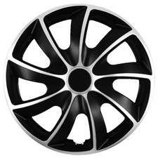 Radkappen 15 Zoll 4x NRM N-Power in Silber/Schwarz Radzierblende Radkappe