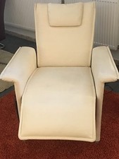 Sessel / TV Sessel Tiara  / Alcantara / creme / Franz Fertig / mit Verstellung