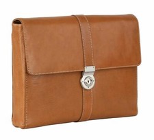 LEONHARD HEYDEN Bergamo Conference Briefcase Aktenmappe Tasche Light Brown Braun