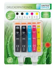UNITED OFFICE Druckerpatronen [364XL] kompatibel mit HP DeskJet OfficeJet ...
