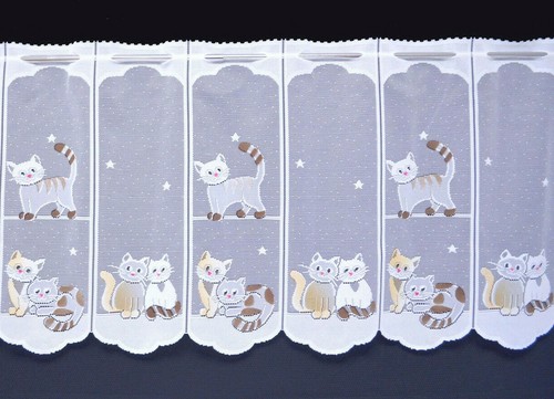 Katzen scheibengardine - katzen,