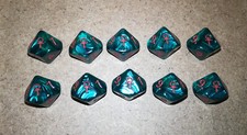 10X Ankh Würfel, W10 d10, rare original Vampire The Masquerade WoD Chessex 