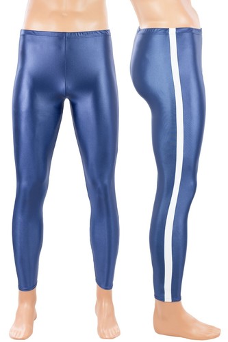 Herren wetlook leggings - wetlook,
